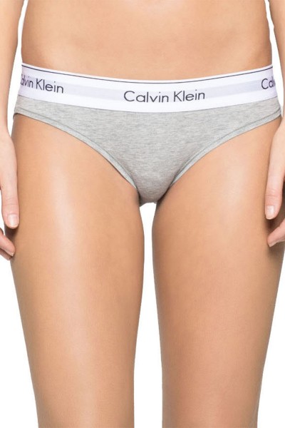 Calvin Klein Nohavičky Bikiny Modern Cotton F3787E šedé